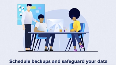 Protect your data with automated cloud backups.