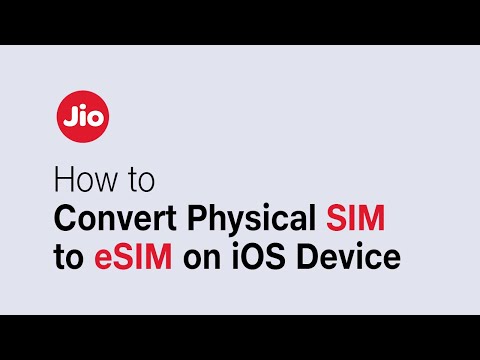 iOS - Convert Physical SIM to eSIM