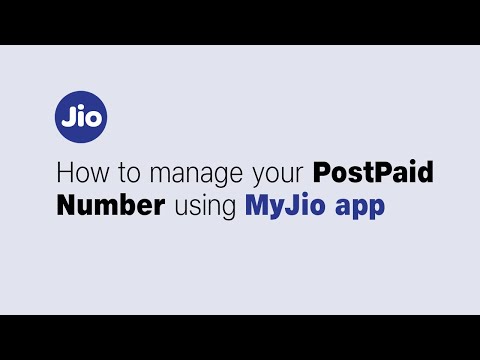 How to manage your Postpaid account using MyJio App?