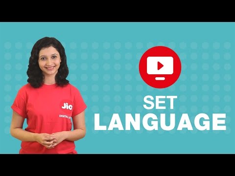 How to set app language in Jio TV?