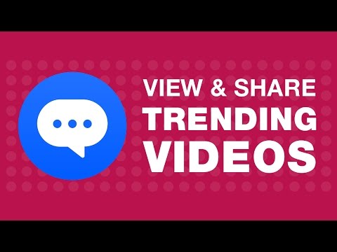 How to view and share trending videos on JioChat?