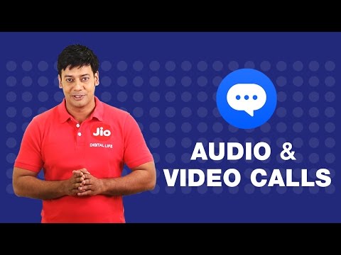How to do video and audio call from JioChat?