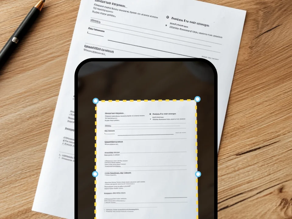 Scanner on mobile banner