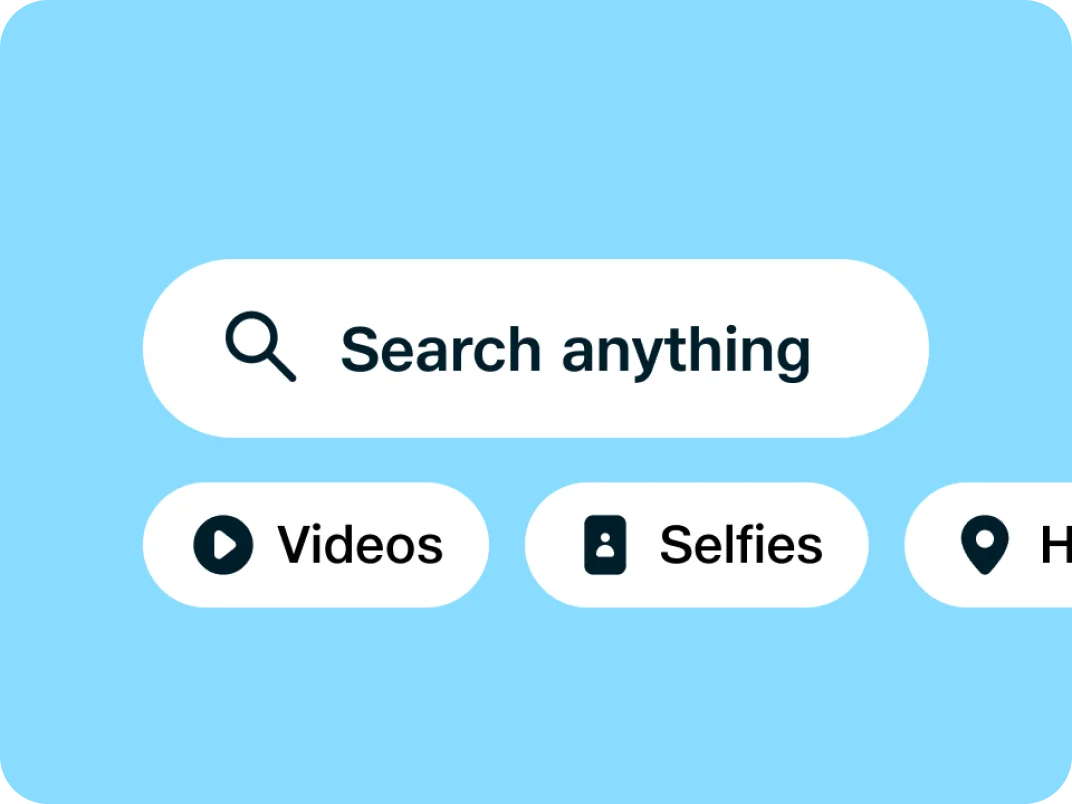 Searching section banner