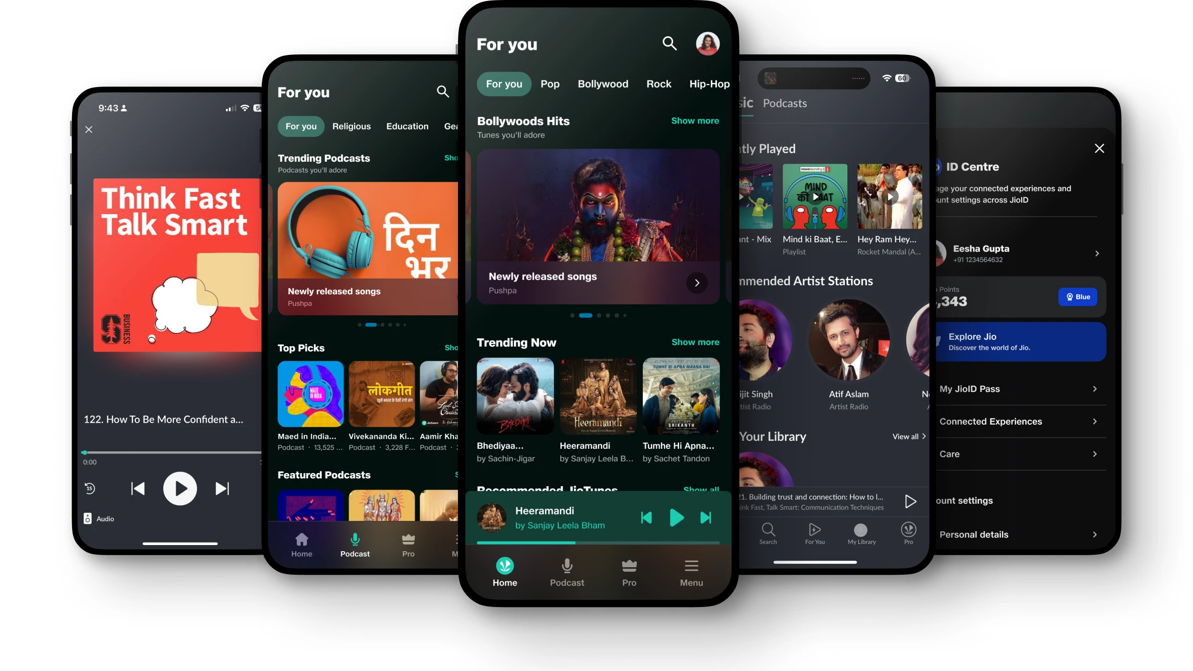 Multiple mobile banners with JioAICloud features