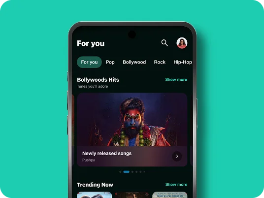 Stream your favourite music app on the go.