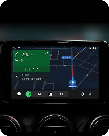 Turn-by-turn navigation.