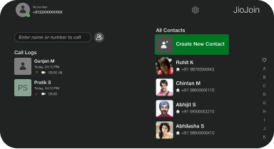 Import phone contacts to TV