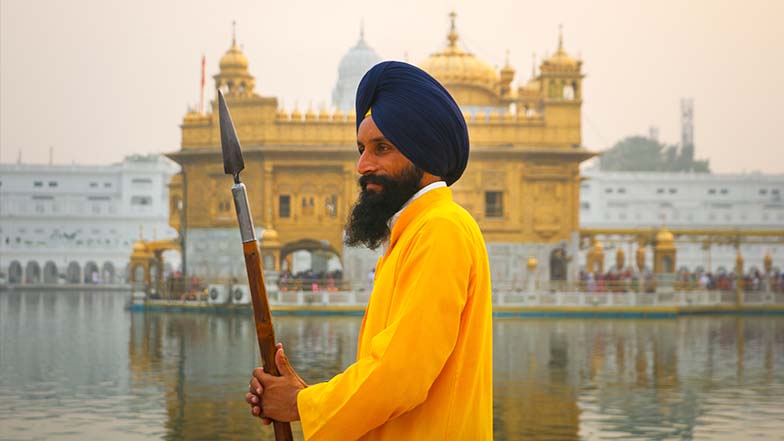 Devotee in Gurudwara