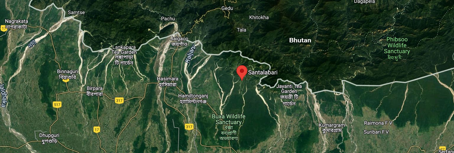 Topographic Map of Santalabari
